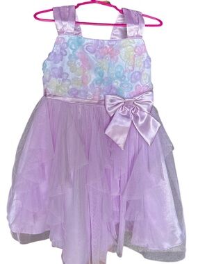Jona Michelle 4T Purple Tulle Dress Floral Easter Party Wedding